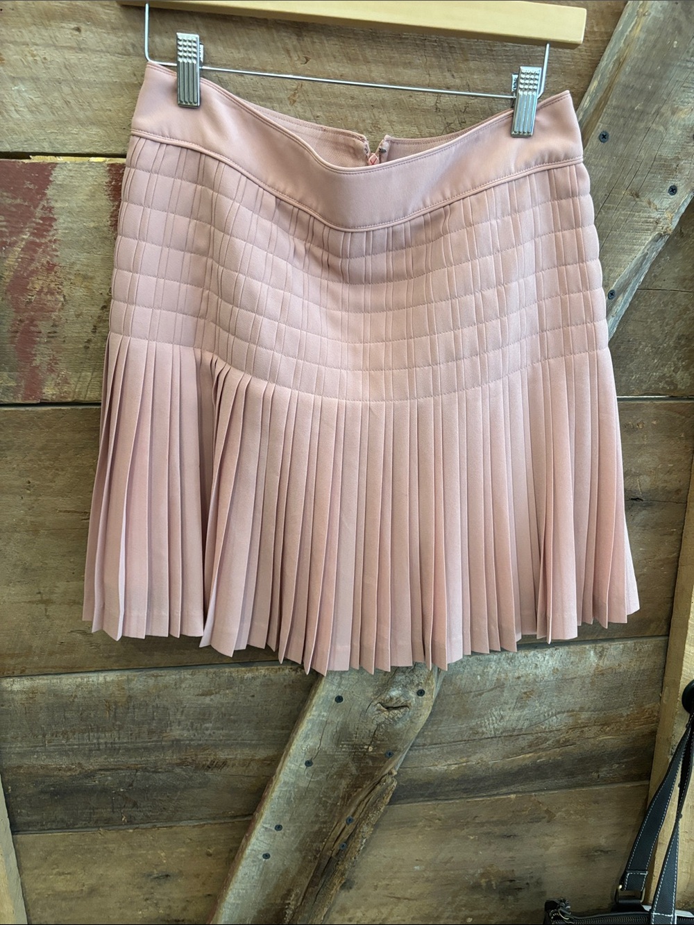 NWOT j.Crew, pink pleated skirt